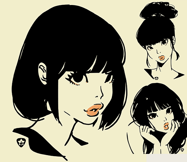 女の子 顔イラスト Kentoo Illustration