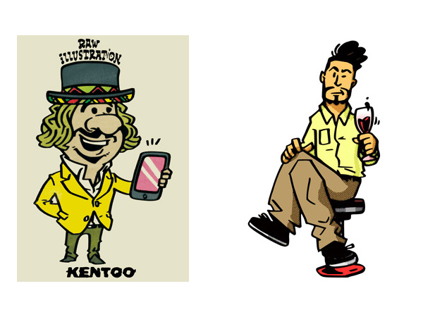 キャラクター アメリカン に Pop挿絵を追加しました K2 Studio Kotaro Kita イラストレーター喜多浩太郎